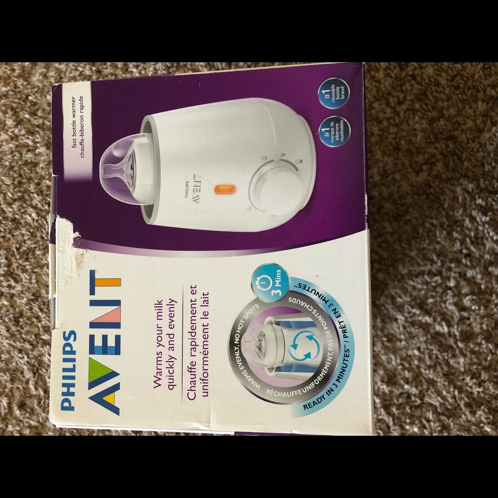 Brand new Philips bottle warmer, unused